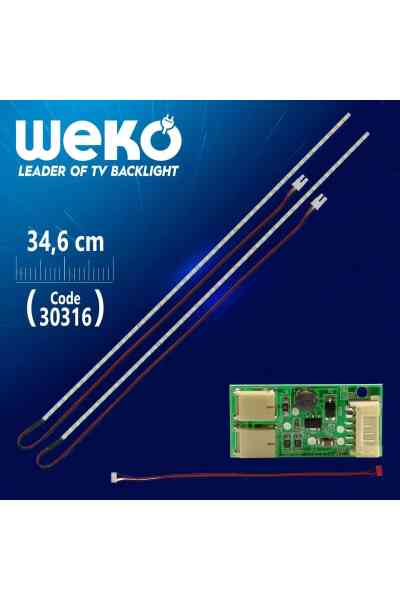 17'' inç 57 Ledli 34 Cm Universal Monitör E-Led Takımı