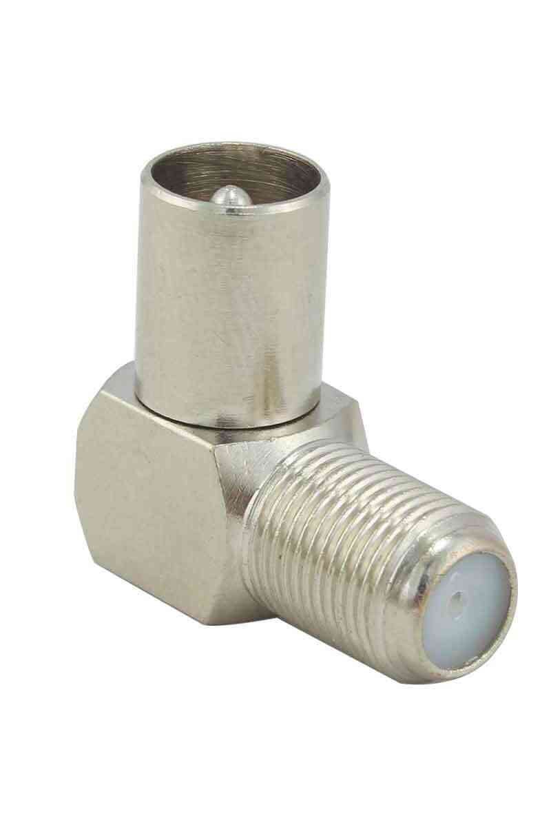 F Konnektör Dişi - 60 Ohm Erkek L Tip Çevirici - Görsel 1