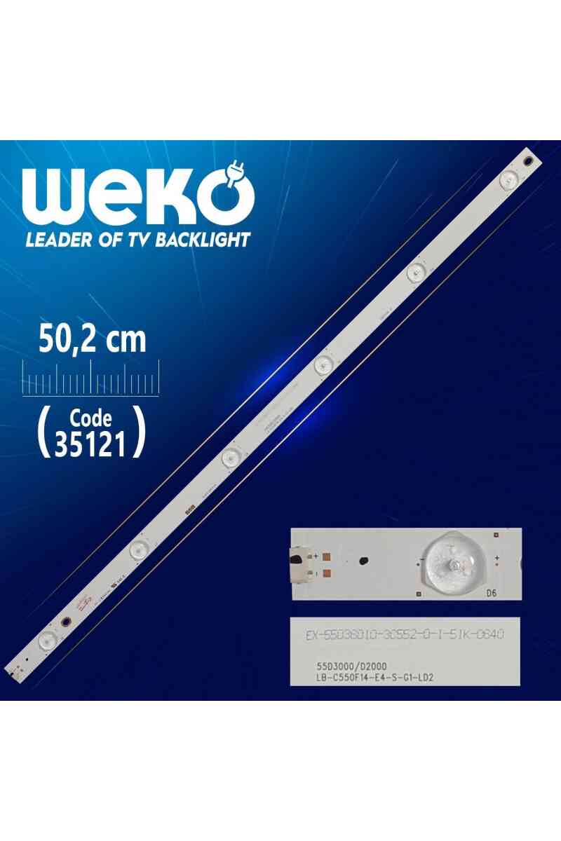 49D1000/C1000 - LB-C490F13-E2-L-G1-LD1-SİCHUAN - LB49002 V0 - 50.2 Cm 6 Ledli - WK-365 Led Tv Bar - Görsel 1