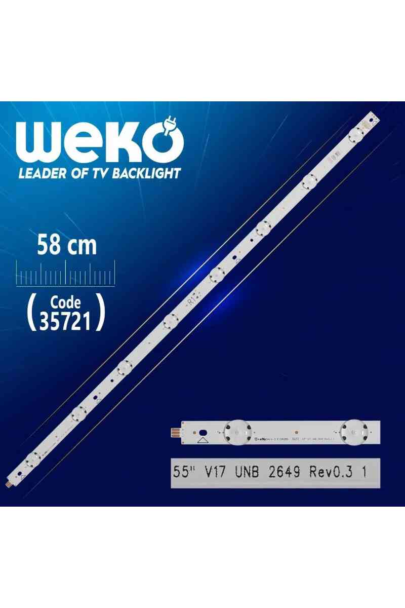 55'' V17 UNB 2649 REV0.3 1 - R1 TYPE - 59.2 Cm 8 Ledli - WK-1192 Led Tv Bar - Görsel 1