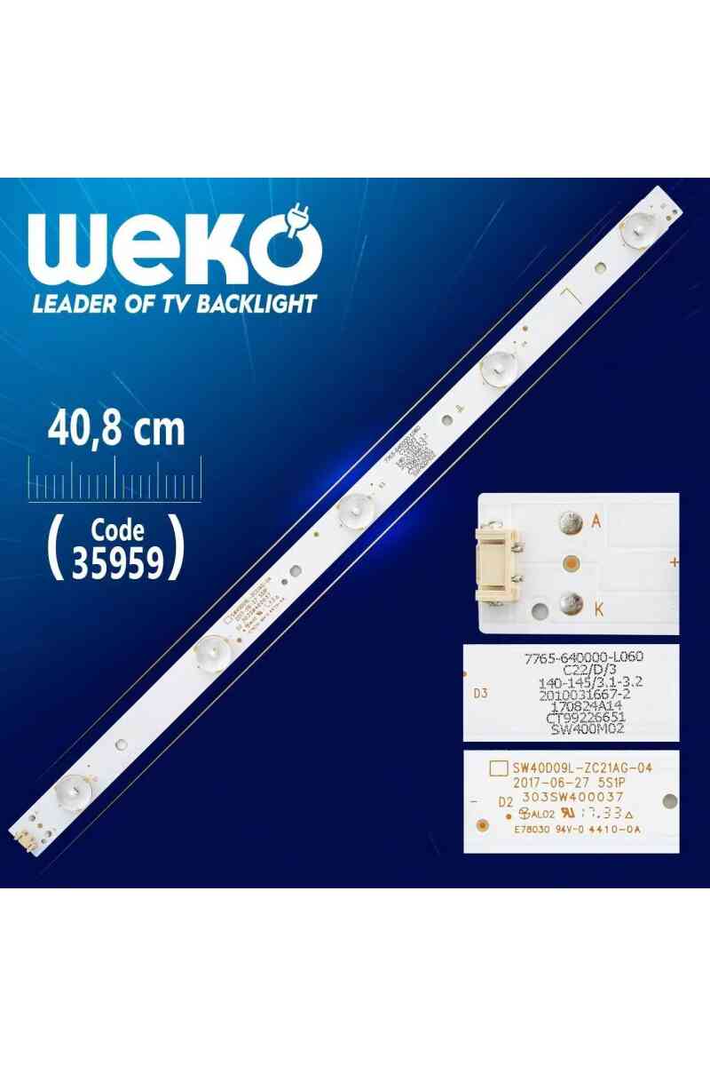 SW40D09L-ZC21AG-04 40.8 Cm 5Ledli Tv Led Bar - Görsel 1