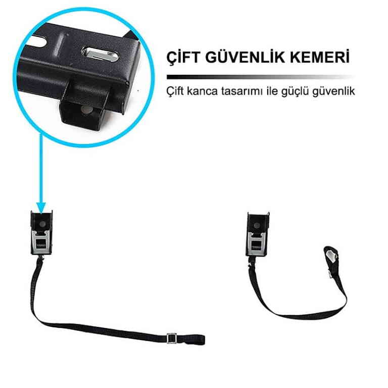 MasterX MX-WH02 32-80'' Güvenlik Kemerli Lcd Led Tv Duvar Askı Aparatı - Görsel 3