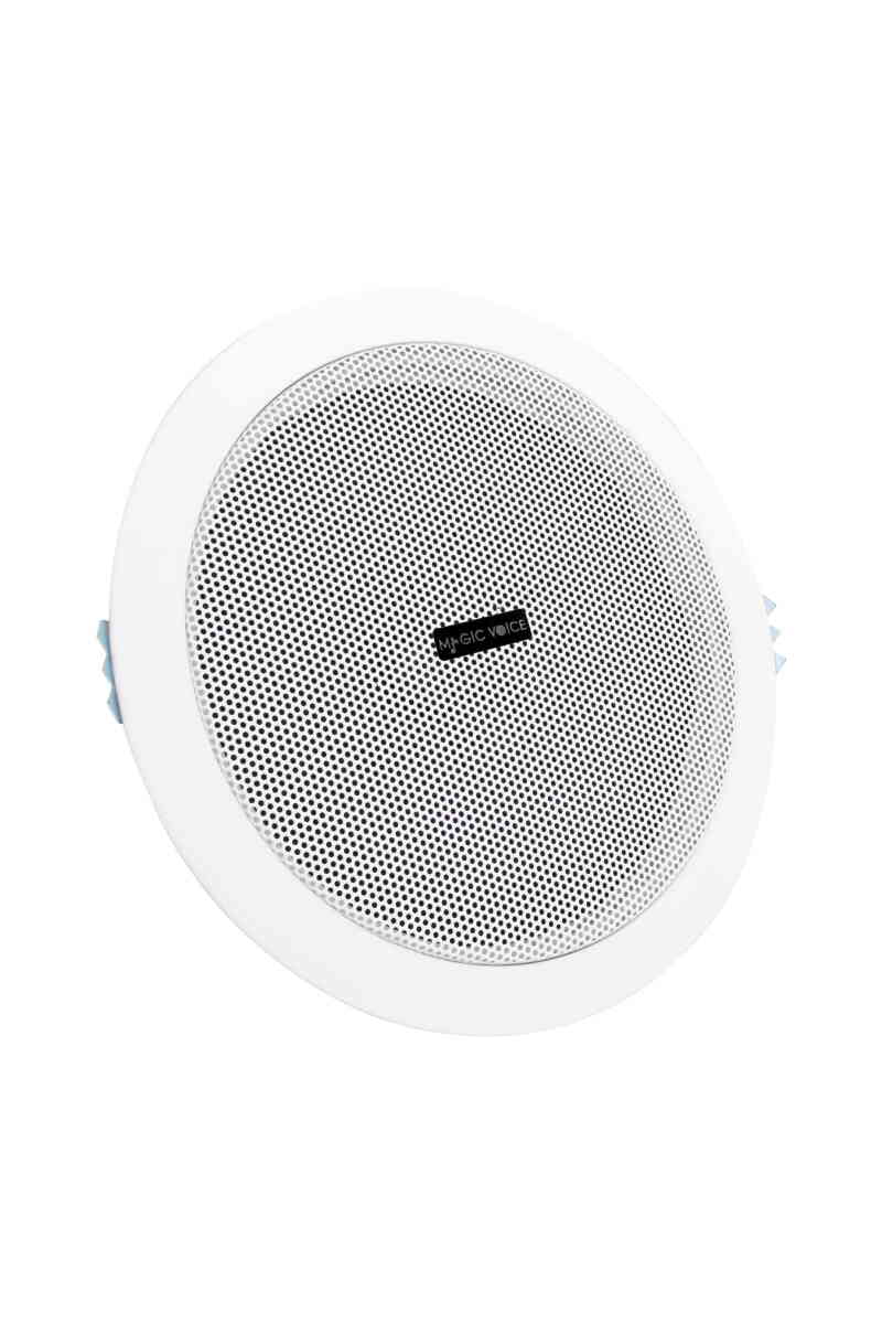 Magicvoice 5'' 13 Cm 8 Ohm 6 W Beyaz Alçıpan Trafosuz Hoparlör MV-6724 - Görsel 1