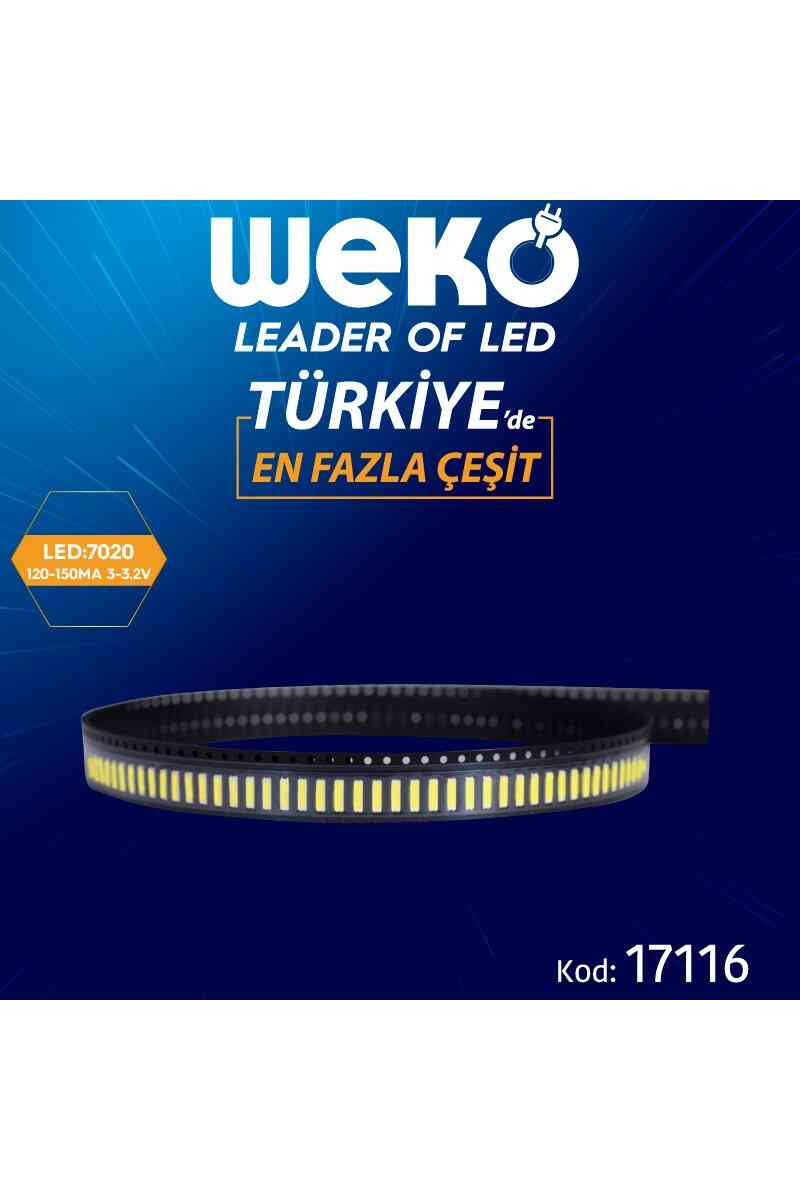 7020 120-150 MA 3-3.2V Tv Led Bar - Görsel 1