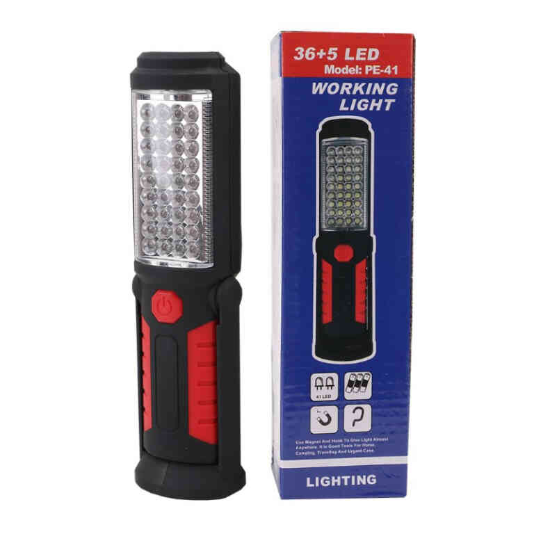 Powermaster PE-41 36+5 Ledli 2 Modlu Kancalı Mıknatıslı Pilli Çalışma Lambası - Görsel 3