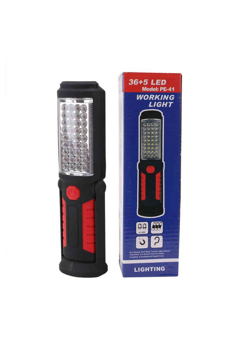 Powermaster PE-41 36+5 Ledli 2 Modlu Kancalı Mıknatıslı Pilli Çalışma Lambası - Görsel 3