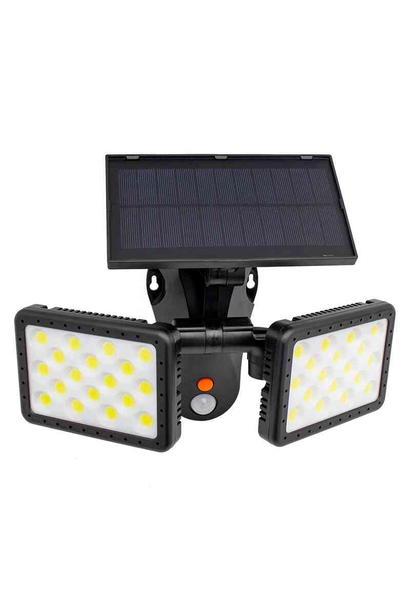 Powermaster Sensörlü 36 Cob Ledli Solar Aydınlatmalı Duvar Lambası W770B - Görsel 1
