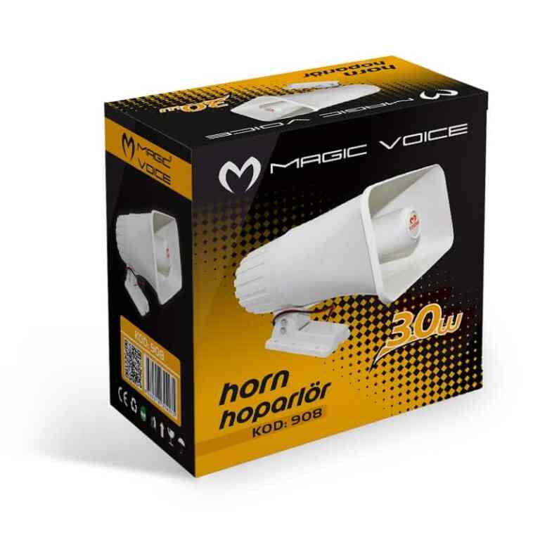 Magicvoice MV-908 300 Watt 8 Ohm Plastik Horn Hoparlör - Görsel 2