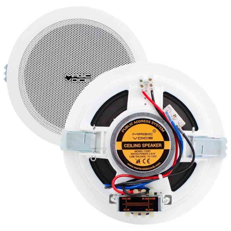Magicvoice 16 Cm Hat Trafolu Beyaz Alçıpan Hoparlör - Görsel 2