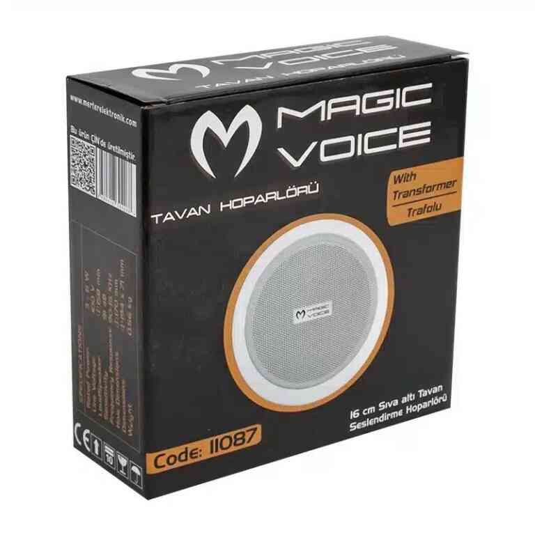 Magicvoice 16 Cm Hat Trafolu Beyaz Alçıpan Hoparlör - Görsel 3