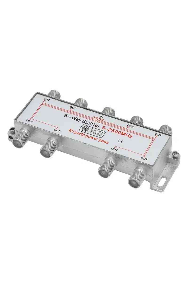 Mag 1/8 Uydu Dağıtıcısı 5-2500 Mhz Splitter - Görsel 1