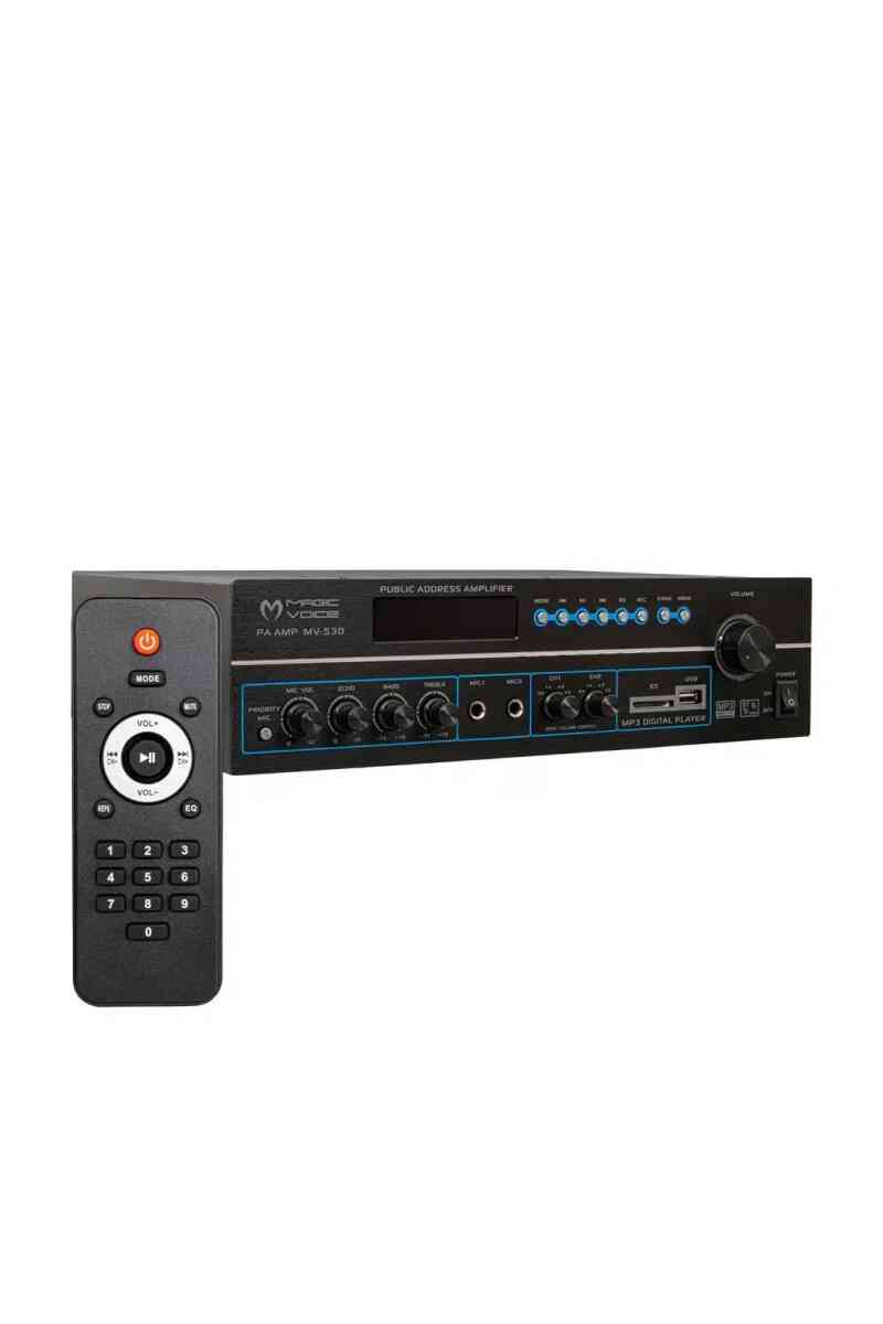 Magicvoice MV-530 120 Watt Usb-Sd-Bluetooh 2 Bölgeli Hat Trafolu Anfi - Görsel 1