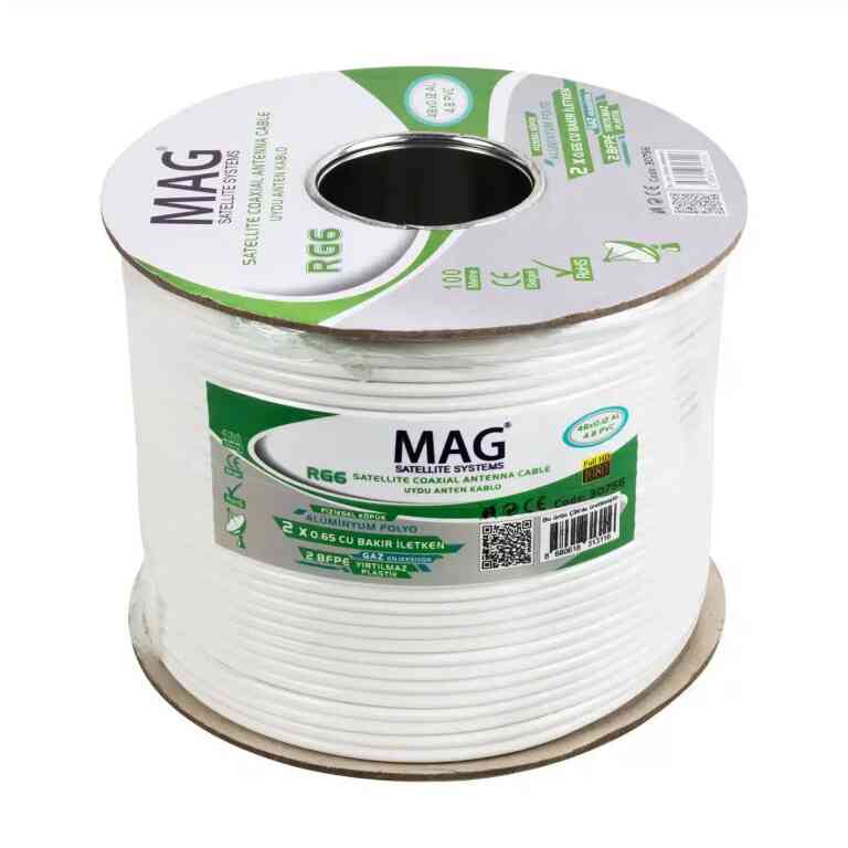 Mag RG59 Fa Mini Dual Bitişik Kablo 100 Metre - Görsel 2