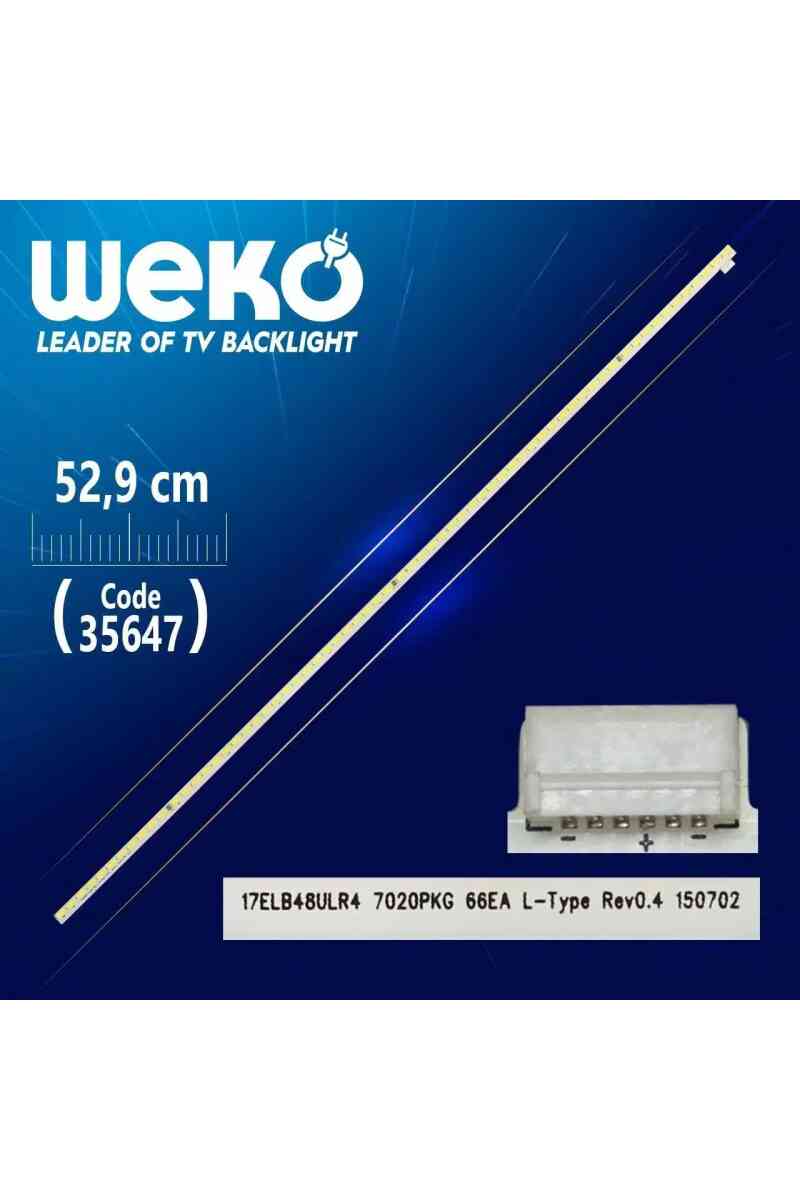 17ELB48ULR4 7020PKG 66EA L-TYPE REV0.4 - 52.9 Cm 66 Ledli - (WK-1133) Tv Led Bar - Görsel 1