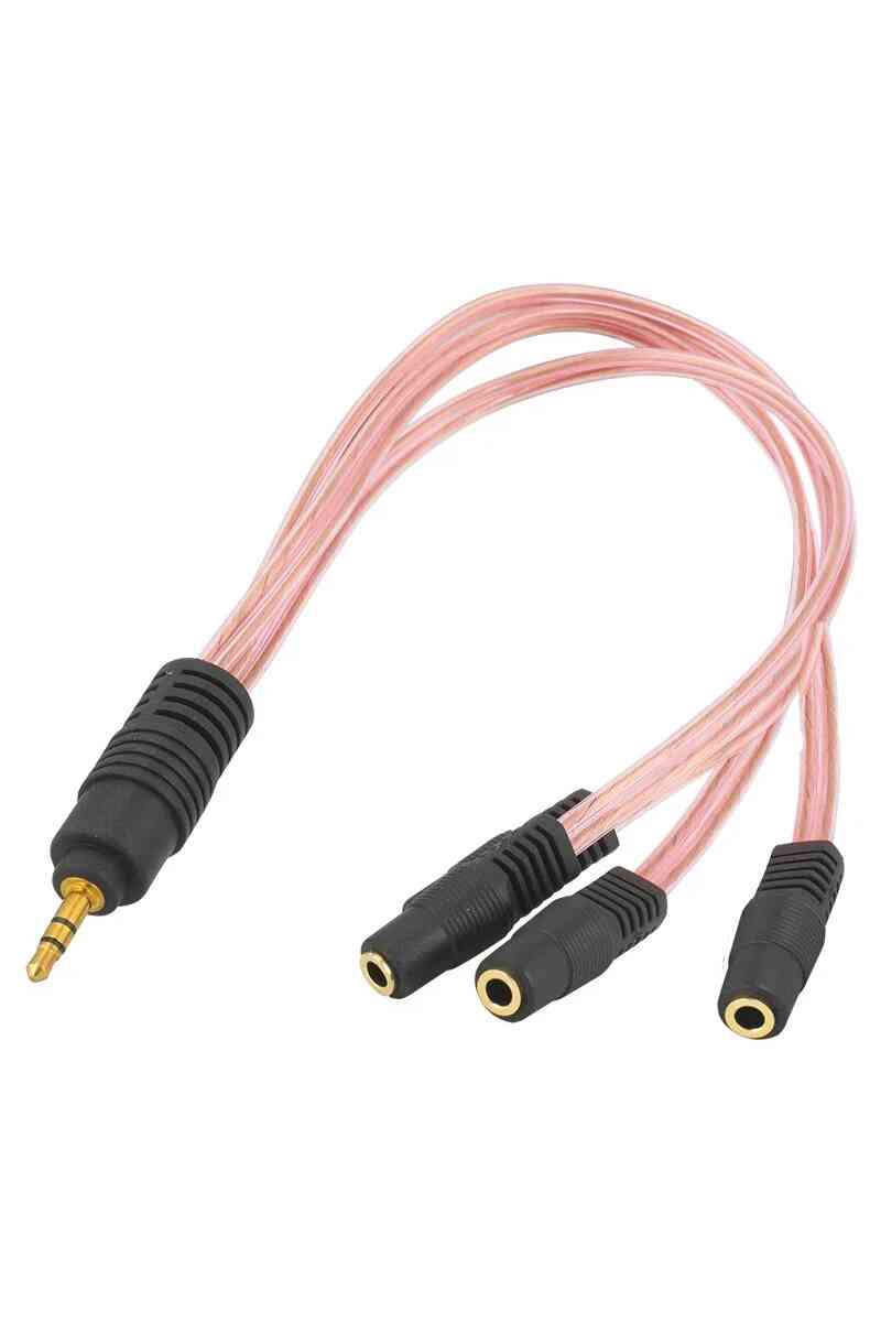3.5 Mm Stereo Erkek-3.5 Mm Stereo Dişi x3 5+1 Kablosu - Görsel 1