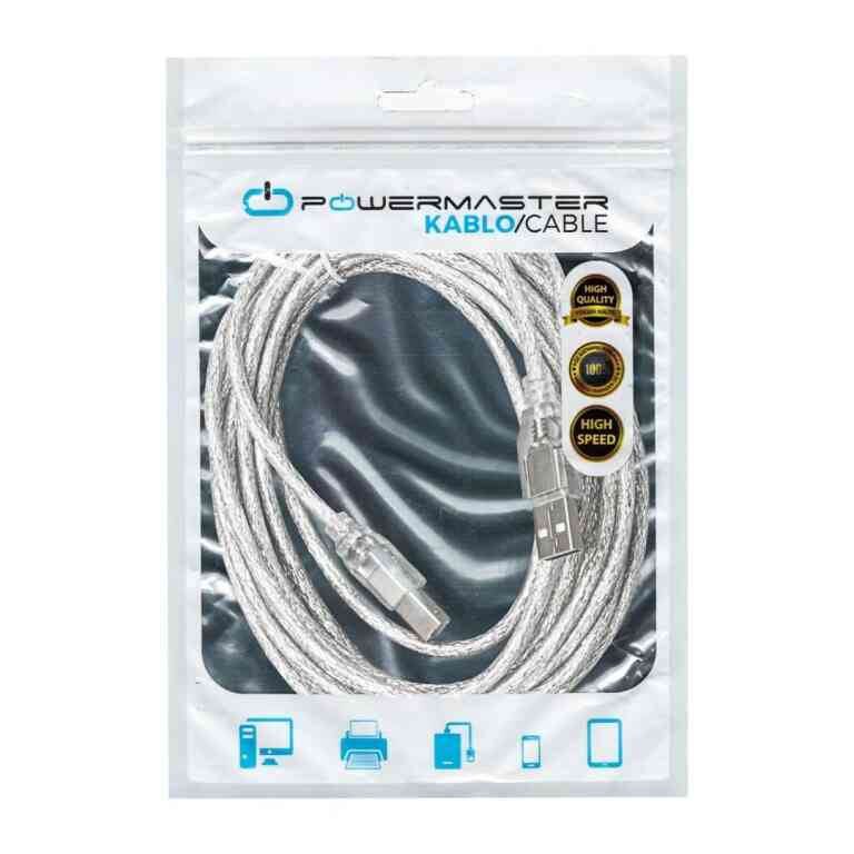 PowerMaster USB 2.0 Yazıcı Kablosu 5 Metre - Görsel 2