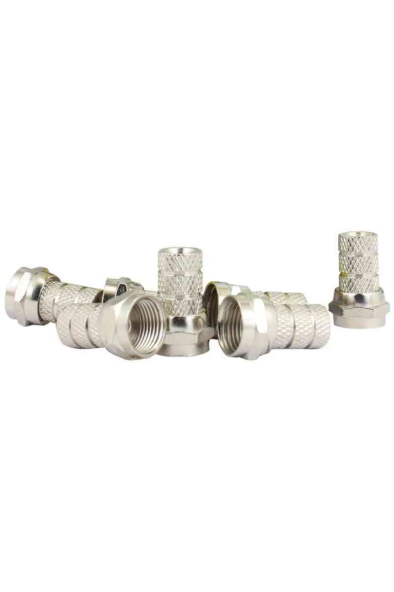 F Konnektör RG58 Mini Kablo İçin İnce 100'lü Paket Powermaster - Görsel 1