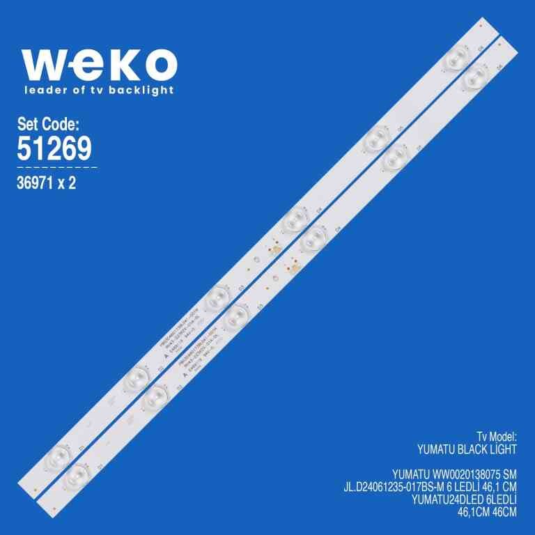 Yumatu WW0020138075 SM 2 Adet Tv Led Bar