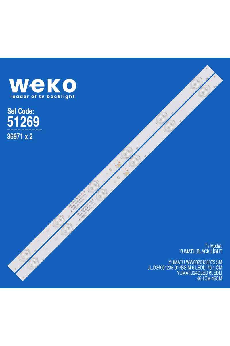Yumatu WW0020138075 SM 2 Adet Tv Led Bar - Görsel 1