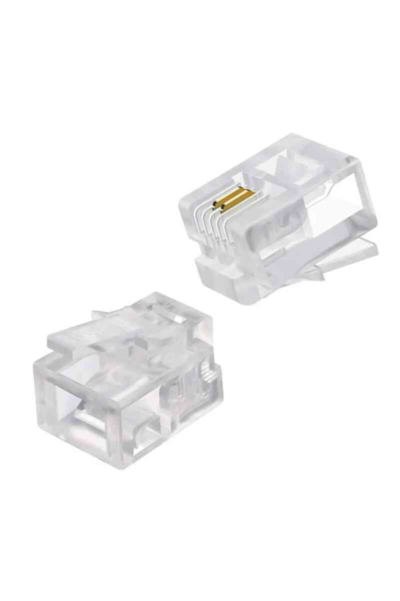 Powermaster RJ11 Telefon Soketi 6P/2C (100 Adet) - Görsel 1