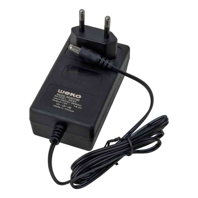 Weko 12 Volt 1 Amper 10 Watt Plastik Kasa Priz Tipi Adaptör (5.5x2.5 Uçlu) - Görsel 3