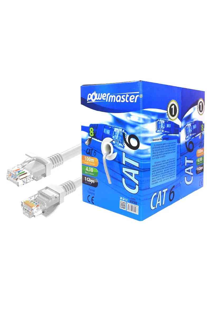 Powermaster Cat6 23 AWG 100 Metre Ethernet Network Kablosu - Görsel 1