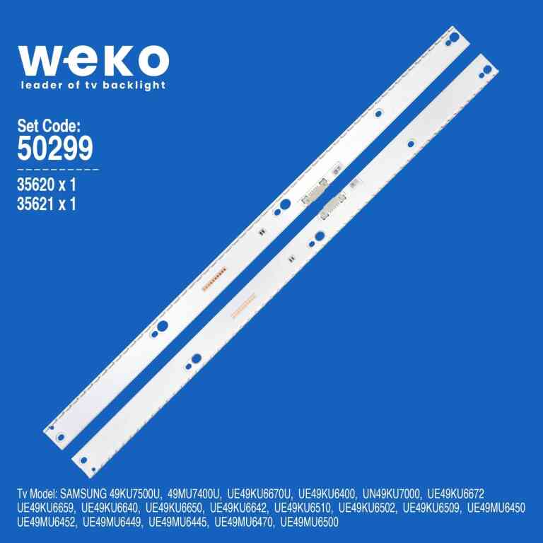 Samsung UE49KU6502 49'' inç 2 Adet Tv Led Bar
