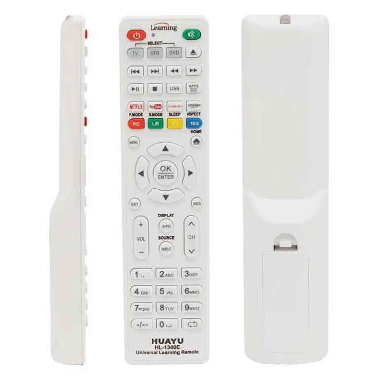 Huayu HL-1340E TV-LCD-Uydu-DVD Öğrenebilen Netflix-Youtube-Amazon Tuşlu Akıllı Kumanda
