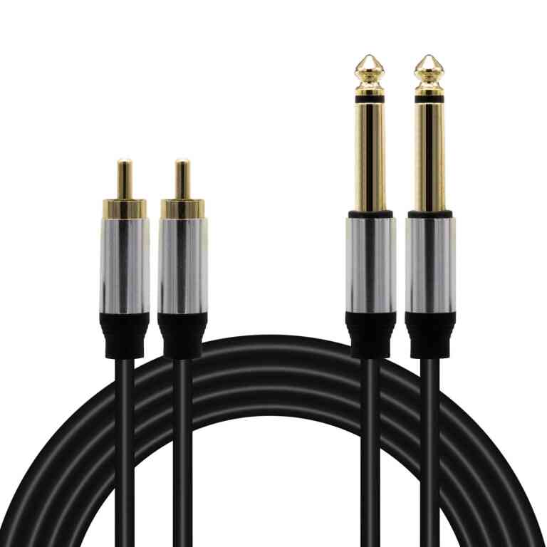 Magicvoice LD398 2x 6.3 Mm Mono Erkek - 2x Rca Erkek 3 Metre Kablo