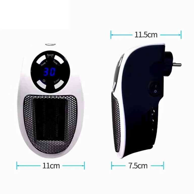 PowerMaster PM-20327 500 Watt Priz Tipi Uzaktan Kumandalı Taşınabilir Isıtıcı (Zamanlayıcı - Otomatik Kapanma) - Görsel 4