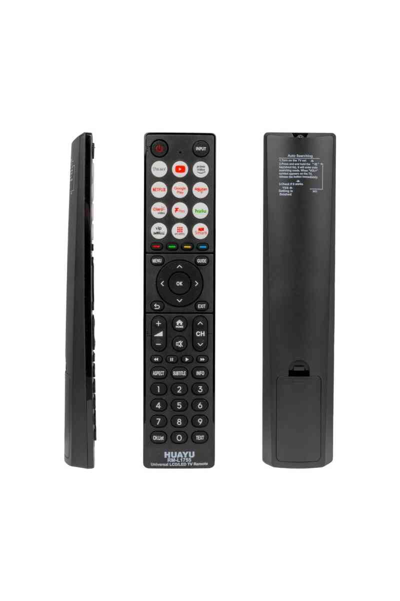 Huayu RM-L1755 Netflix-Youtube-Hulu-Prime Video-Google Play-My Apps-Rakuten-Disney Tuşlu Universal Lcd Led Tv Kumanda - Görsel 1