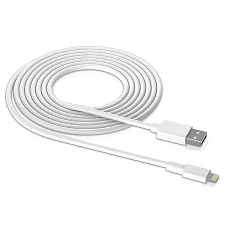 Powermaster PM-24123 Beyaz 3 Metre 2 Amper iPhone Lightiıng Şarj Data Kablosu - Görsel 4