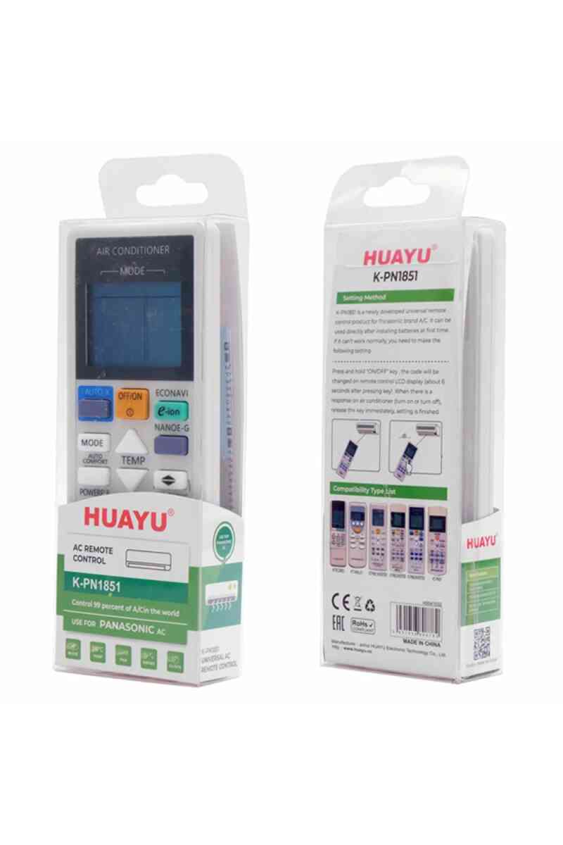 Huayu K-PN1851 Universal AC Panasonic Klima Kumandası - Görsel 3