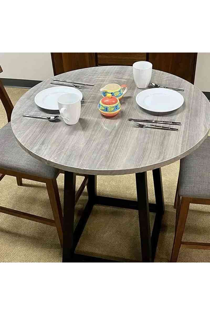 Sunup SN-24899 Pvc Şeffaf Yuvarlak Masa Örtüsü Su Geçirmez Alez Etkinlik Örtüsü 10 Adet 120cm - Görsel 4