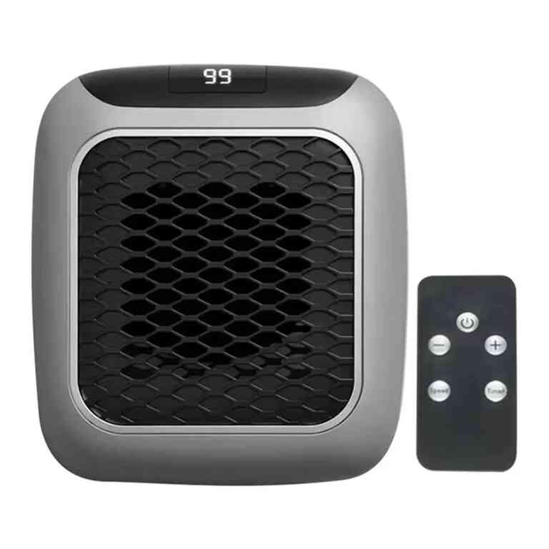 PowerMaster PM-26513 800 Watt Priz Tipi Uzaktan Kumandalı Taşınabilir Isıtıcı (Zamanlayıcı - Otomatik Kapanma) - Görsel 4