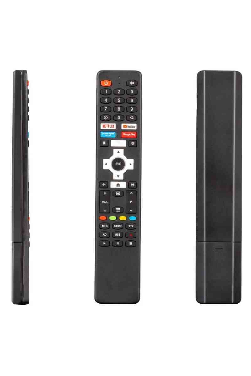 Next -Vivax - Conti Android Netflix-Google Play-Youtube-Prime Video Tuşlu Ses Komutsuz Lcd Led Tv Kumanda - Görsel 1