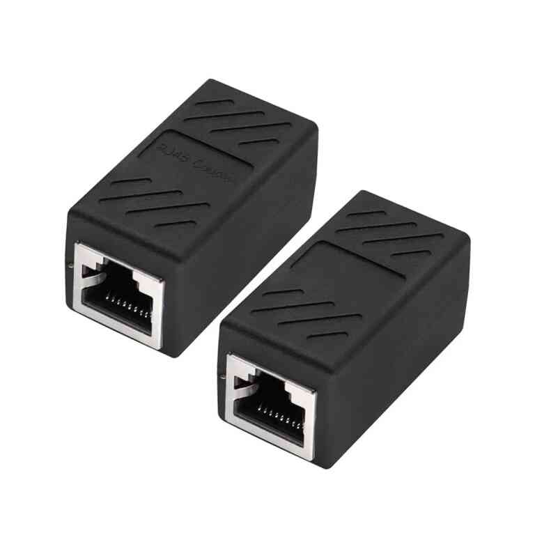 PowerMaster PM-24809 RJ45 to RJ45 Kaplin-Coupler Dişi Metal 8P-8C Ara Aparat (Tekli) - Görsel 2