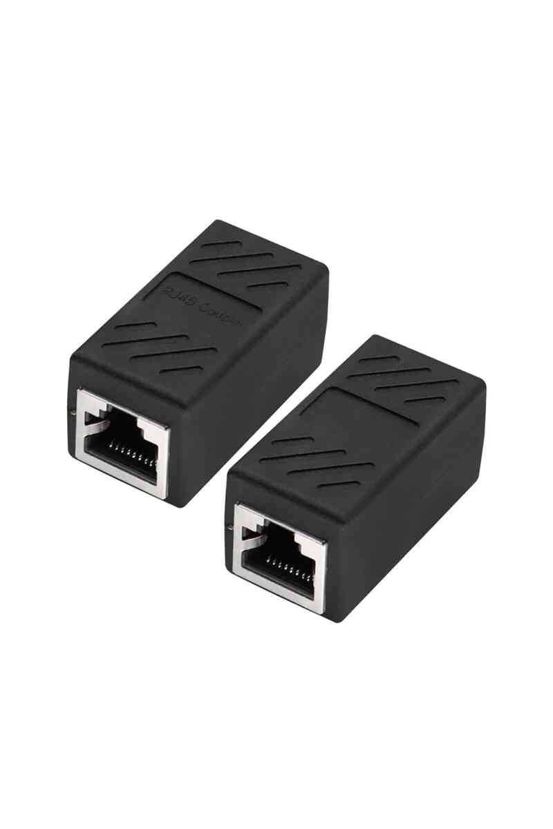 PowerMaster PM-24809 RJ45 to RJ45 Kaplin-Coupler Dişi Metal 8P-8C Ara Aparat (Tekli) - Görsel 2