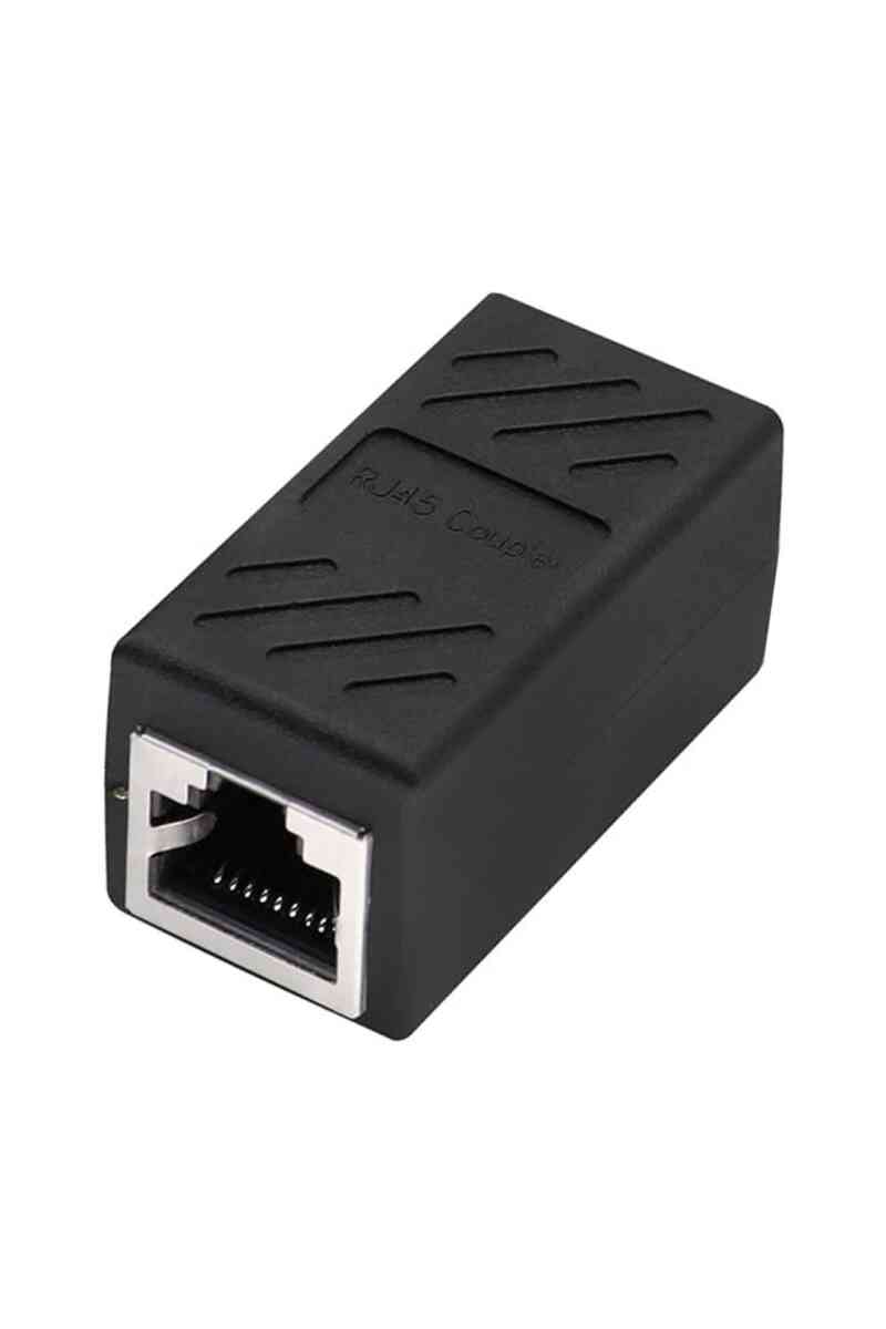 PowerMaster PM-24809 RJ45 to RJ45 Kaplin-Coupler Dişi Metal 8P-8C Ara Aparat (Tekli) - Görsel 1