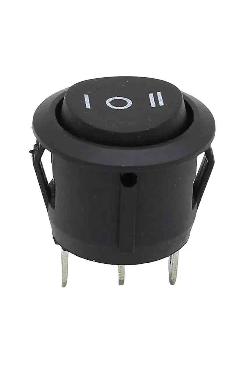 Powermaster PM-31598 Üç Konumlu 1.0.2 Işıksız Yuvarlak Anahtar - Görsel 1