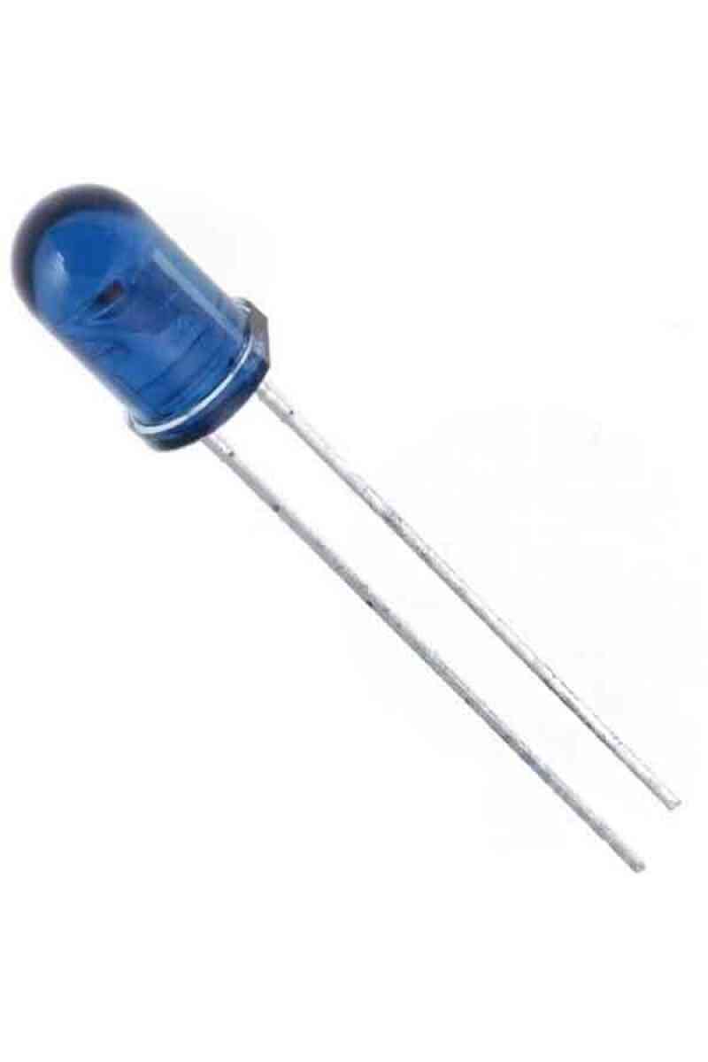 Led Mavi 5 Mm Mercekli 100 adet - Görsel 1