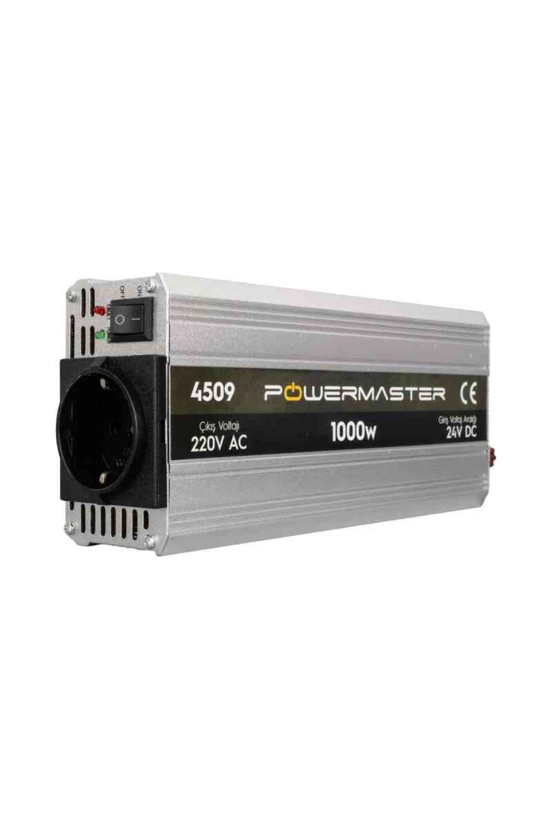 PowerMaster PM-4509 24 Volt - 1000 Watt Modifiye Sinüs İnverter - Görsel 1