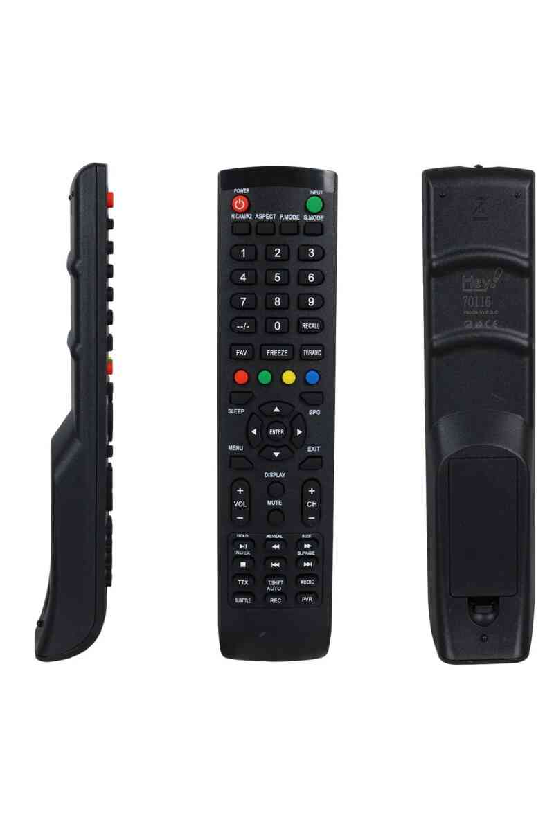 Vestel - Altus - Arçelik - Beko - Arctic - Blomberg Küçük Kalıp LCD LED TV Kumandası - Görsel 1