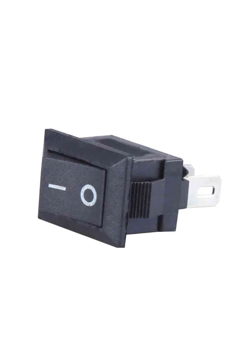 TK 91 IC-120 Yükseltici Anahtarı 2 Pin Siyah 3Amper - 250Volt - Görsel 2