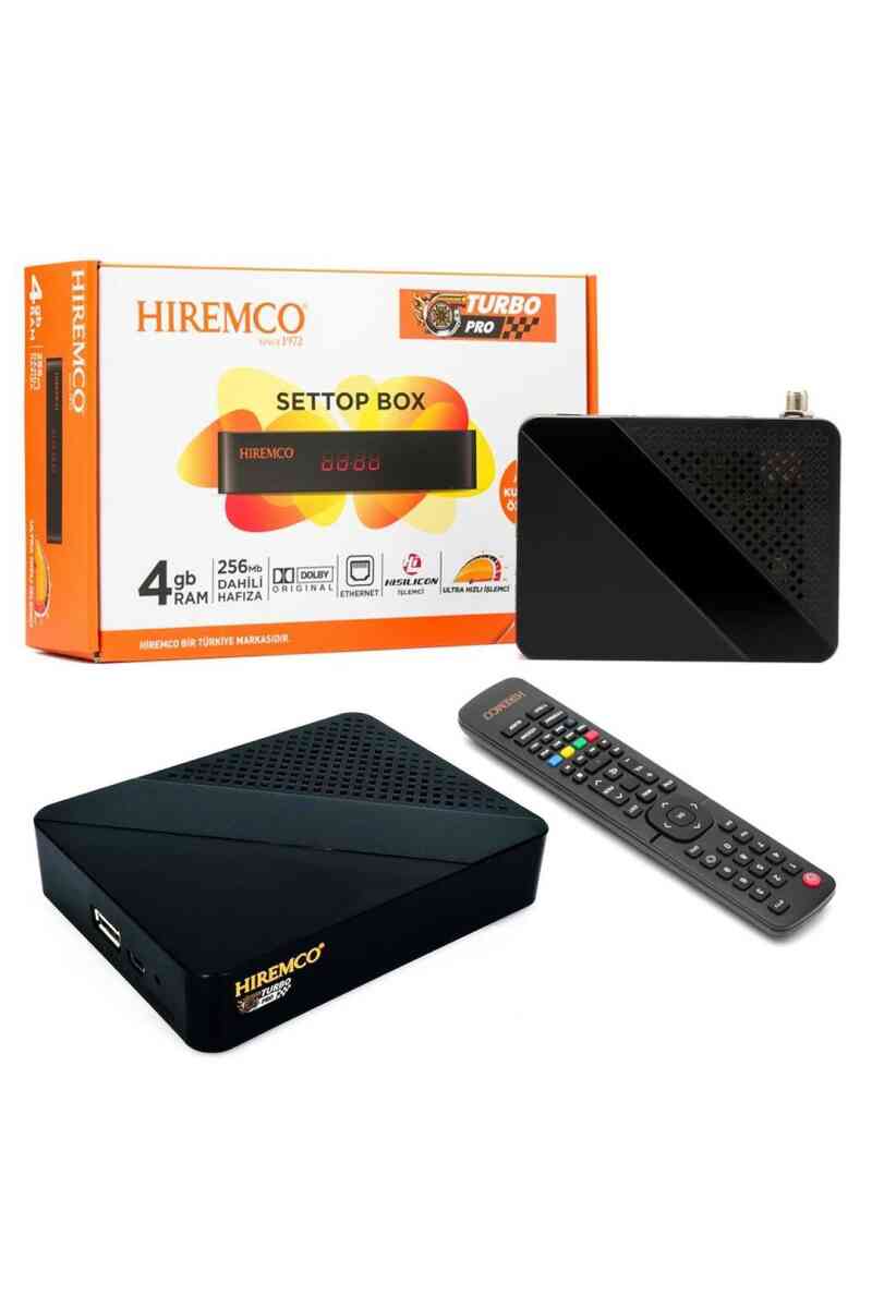 Hiremco Turbo Pro Dahili Wifi Full HD Mini Uydu Alıcısı Linux Tabanlı 4GB Ram Dahili Hafıza - Görsel 1