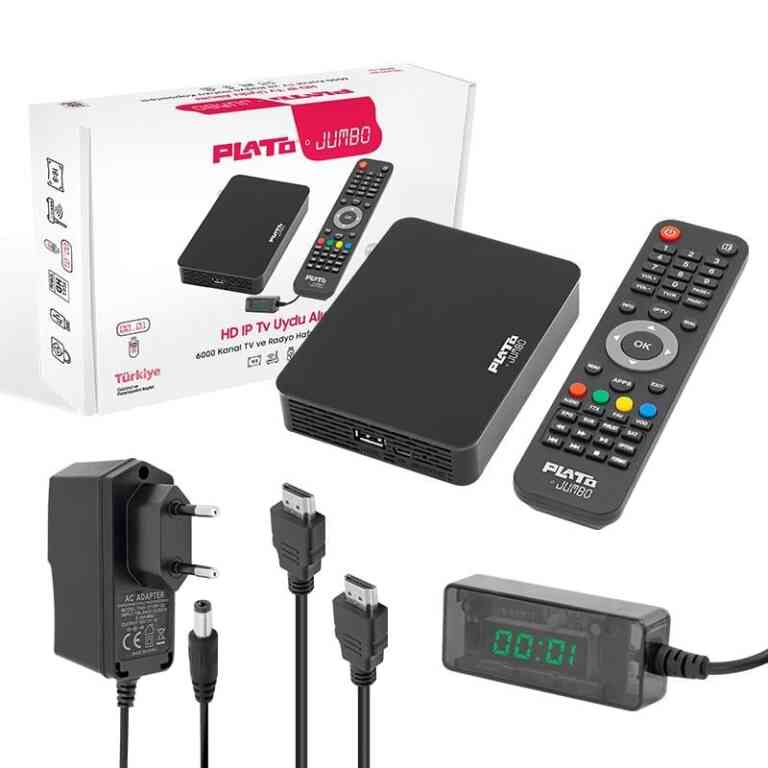 Plato Jumbo Linux Tabanlı Ethernet Girişli IP TV Uydu Alıcısı - Görsel 3
