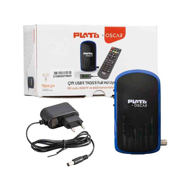 Plato Oscar Çift Usb'li Tkgs'li Full HD Uydu Alıcısı - Görsel 3
