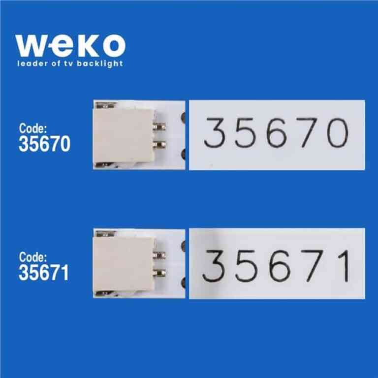 Wkset-5204 35670X4 35671X3 Vestel 55 Uhd Drt 7 Adet Led Bar (7+8Lens) - Görsel 2