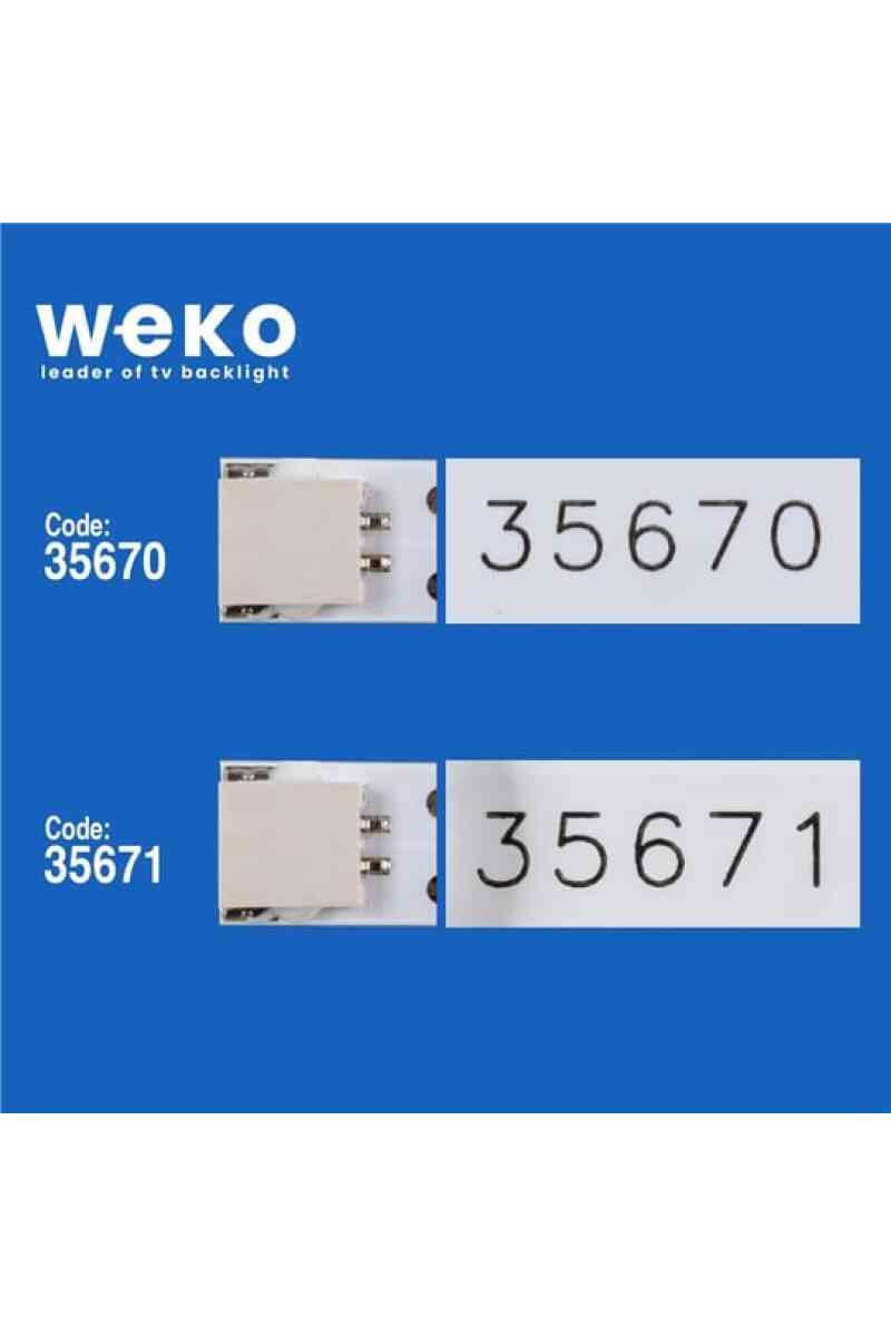 Wkset-5204 35670X4 35671X3 Vestel 55 Uhd Drt 7 Adet Led Bar (7+8Lens) - Görsel 2