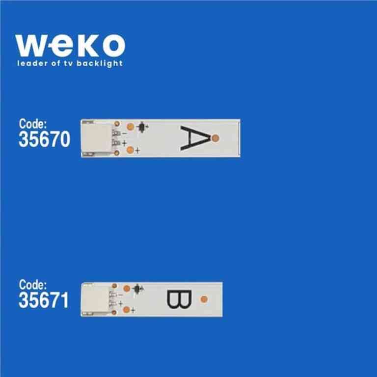 Wkset-5204 35670X4 35671X3 Vestel 55 Uhd Drt 7 Adet Led Bar (7+8Lens) - Görsel 3